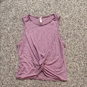 Lululemon slub twisted front work out tank sz 10